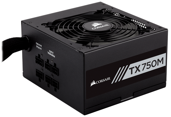 Corsair TX750M (CP-9020131-NA) 750 Watt 80 Plus&#174; Gold Certified PSU _1118KT